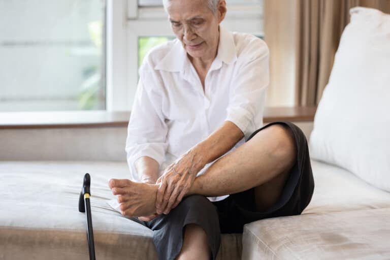 Personal care at home can help aging seniors with foot care and other routine needs.